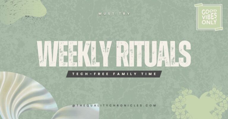 Weekly Tech-Free Rituals for the Family